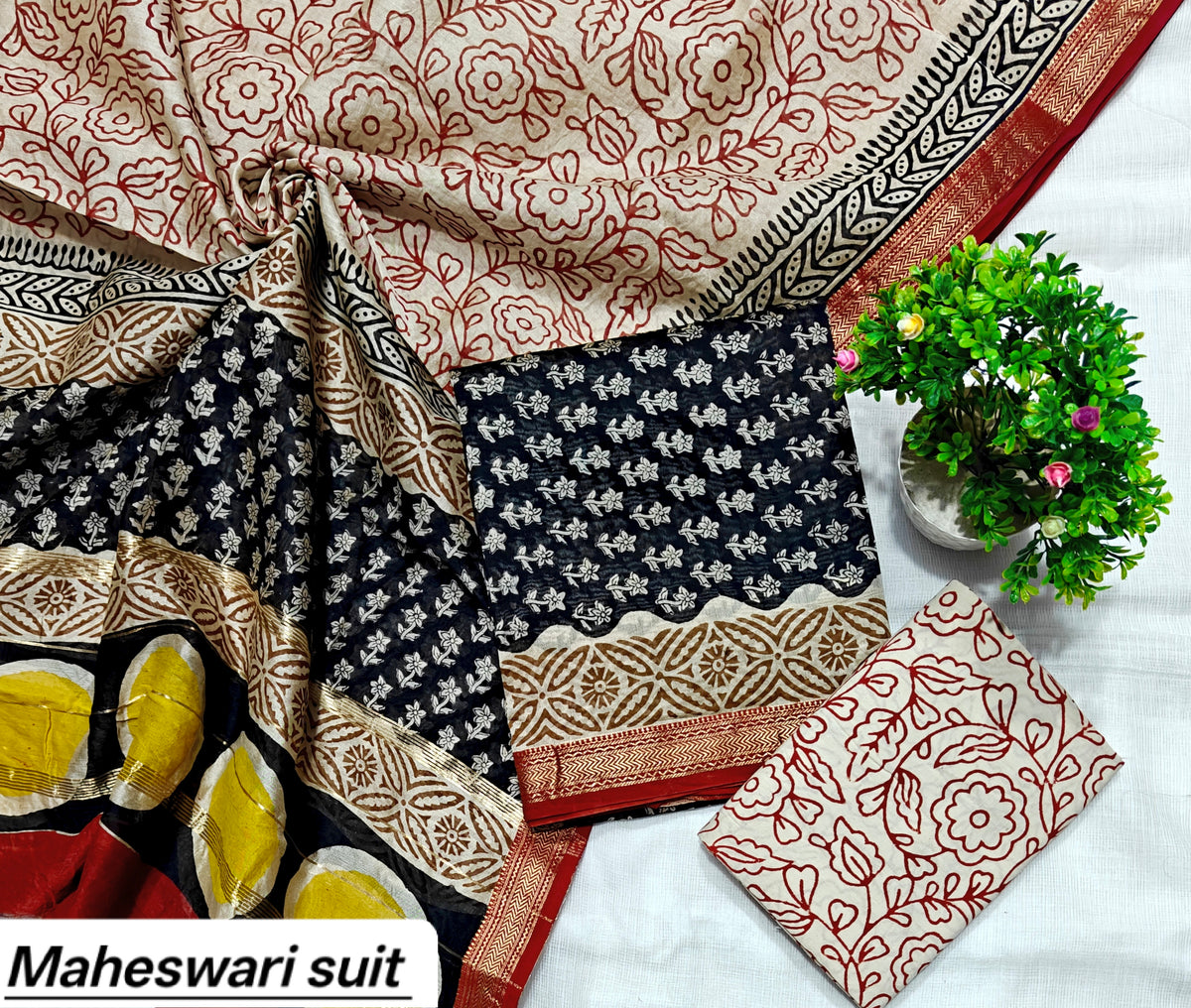 Maheshwari Silk Suit 5
