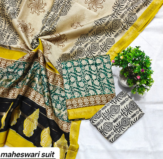 Maheshwari Silk Suit 6
