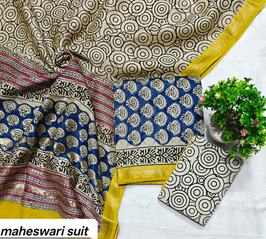 Maheshwari Silk Suit 8