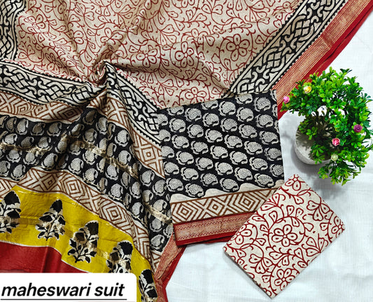 Maheshwari Silk Suit 9